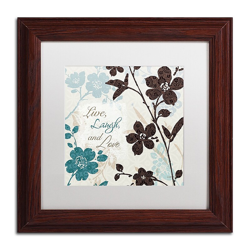 Trademark Fine Art Lisa Audit 'Botanical Touch Quote II' 11 x 11 Framed Art Print (WAP0175-W1111MF) image 1