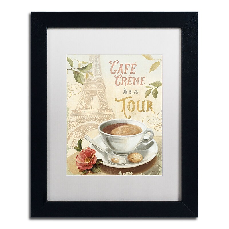 Trademark Fine Art Lisa Audit 'Cafe in Europe II' 11 x 14 Framed Art Print (WAP0188-B1114MF) image 1