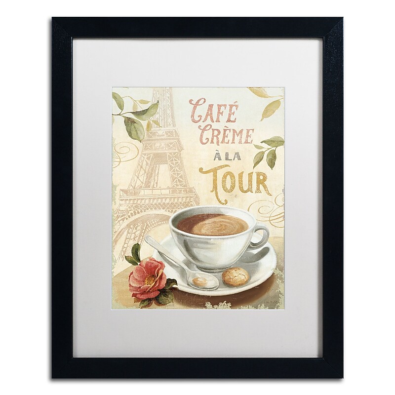 Trademark Fine Art Lisa Audit 'Cafe in Europe II' 16 x 20 Framed Art Print (WAP0188-B1620MF) image 1
