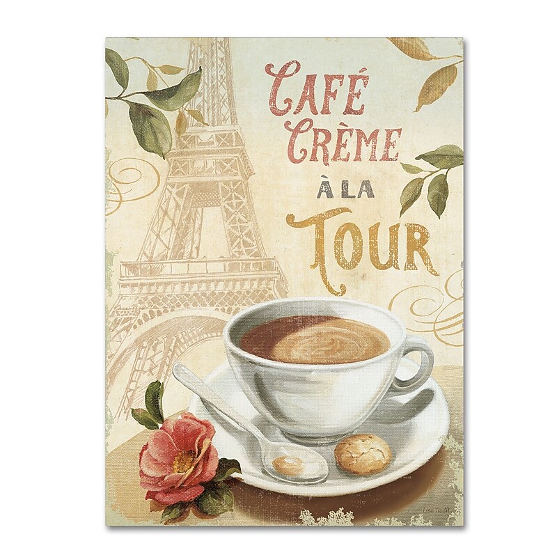 Trademark Fine Art Lisa Audit 'Cafe in Europe II' 35 x 47 (WAP0188-C3547GG) image 1