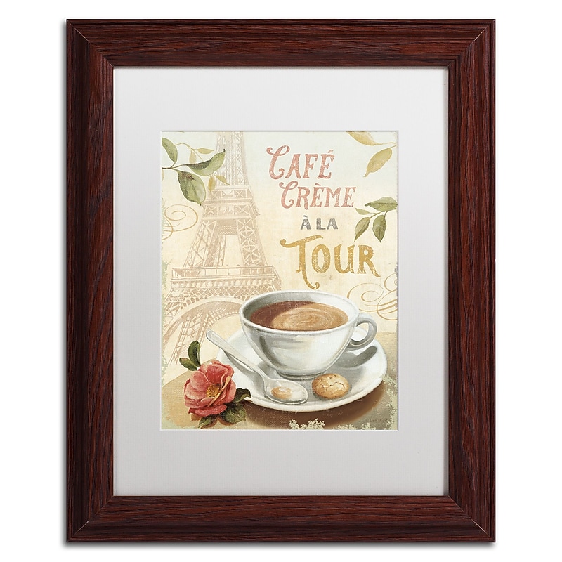 Trademark Fine Art Lisa Audit 'Cafe in Europe II' 11 x 14 Framed Art Print (WAP0188-W1114MF) image 1