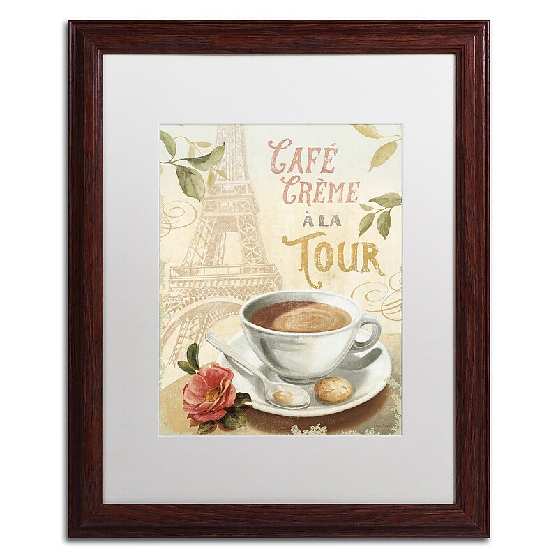 Trademark Fine Art Lisa Audit 'Cafe in Europe II' 16 x 20 Framed Art Print (WAP0188-W1620MF) image 1