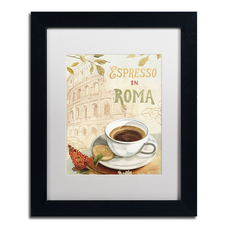 Trademark Fine Art Lisa Audit 'Cafe in Europe III' 11 x 14 Framed Art Print (WAP0189-B1114MF) image 1