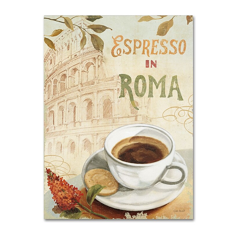 Trademark Fine Art Lisa Audit 'Cafe in Europe III' 35 x 47 (WAP0189-C3547GG) image 1