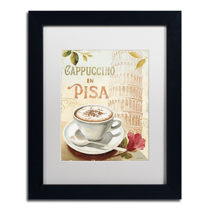 Trademark Fine Art Lisa Audit 'Cafe in Europe IV' 11 x 14 Framed Art Print (WAP0190-B1114MF) image 1