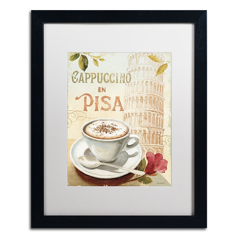 Trademark Fine Art Lisa Audit 'Cafe in Europe IV' 16 x 20 Framed Art Print (WAP0190-B1620MF) image 1