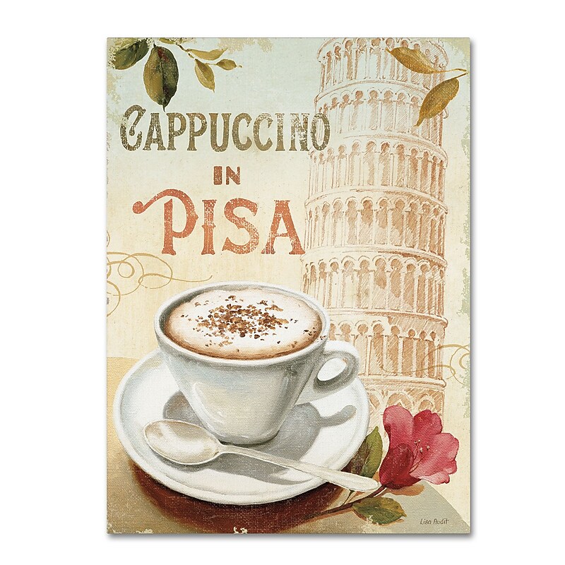 Trademark Fine Art Lisa Audit 'Cafe in Europe IV' 35 x 47 (WAP0190-C3547GG) image 1