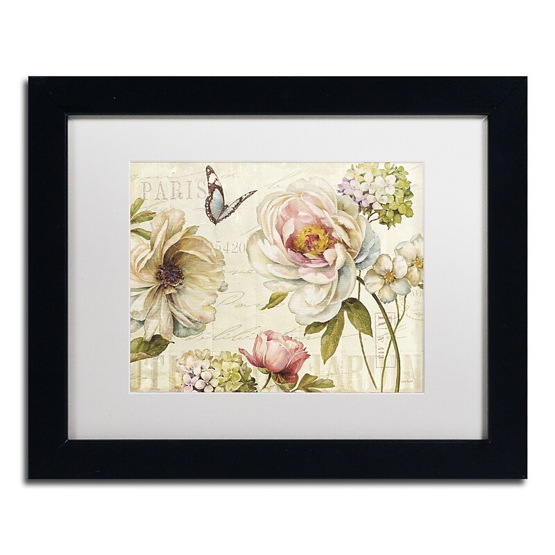 Trademark Fine Art Lisa Audit 'Marche de Fleurs IV' 11 x 14 Framed Art Print (WAP0191-B1114MF) image 1