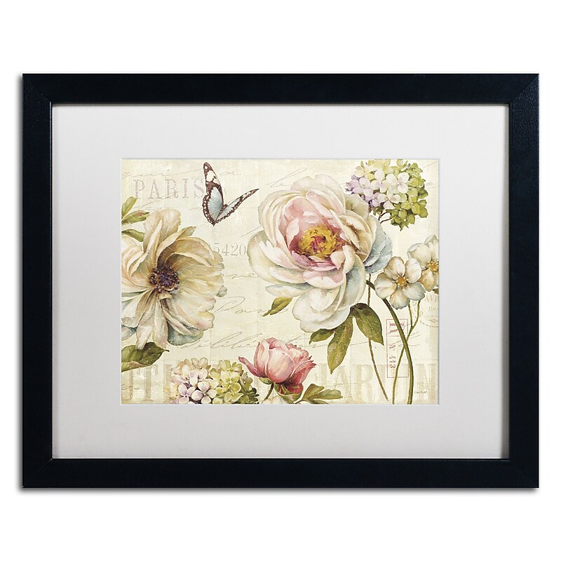 Trademark Fine Art Lisa Audit 'Marche de Fleurs IV' 16 x 20 Framed Art Print (WAP0191-B1620MF) image 1