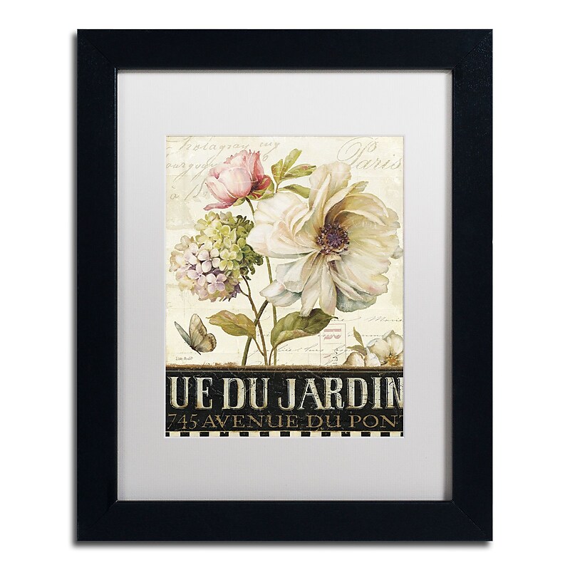 Trademark Fine Art Lisa Audit 'Marche de Fleurs II' 11 x 14 Framed Art Print (WAP0197-B1114MF) image 1