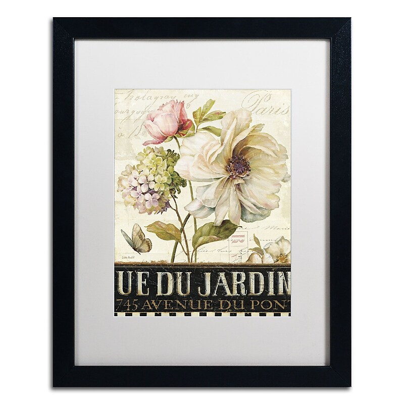 Trademark Fine Art Lisa Audit 'Marche de Fleurs II' 16 x 20 Framed Art Print (WAP0197-B1620MF) image 1