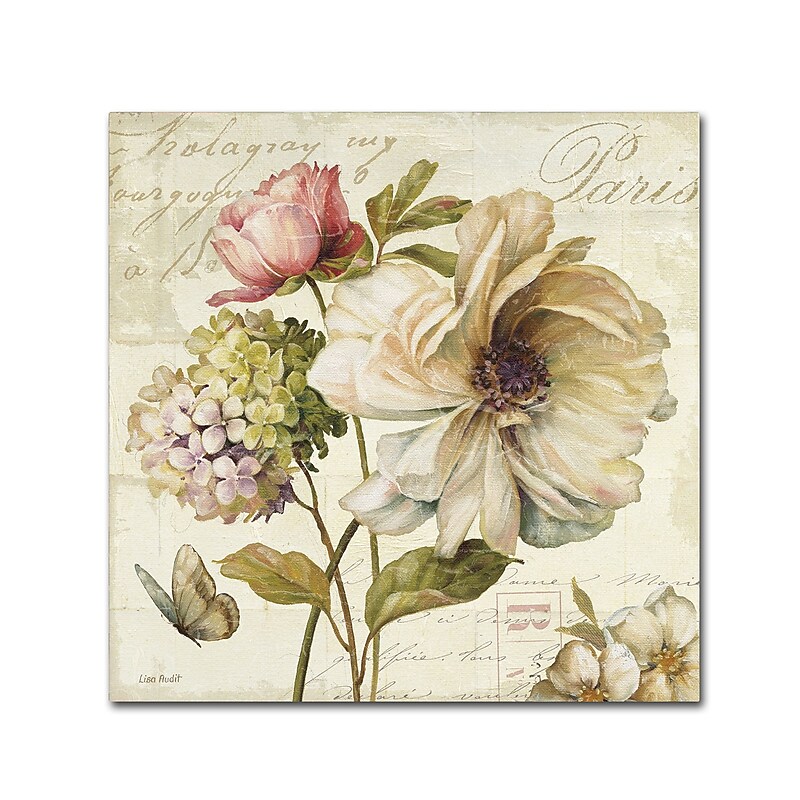 Trademark Fine Art Lisa Audit 'Marche de Fleurs II' 35 x 35 (WAP0200-C3535GG) image 1