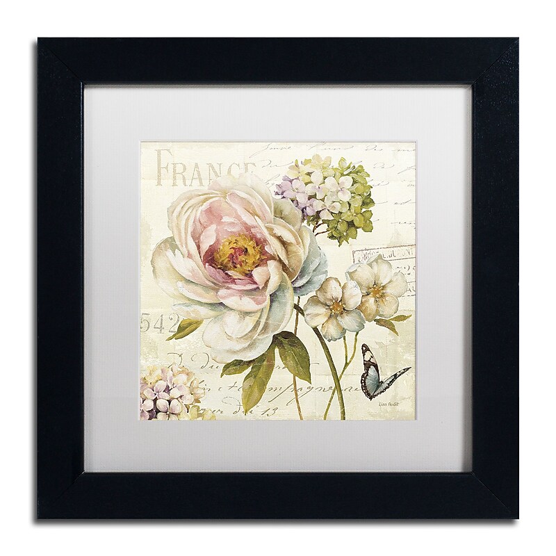Trademark Fine Art Lisa Audit 'Marche de Fleurs III' 11 x 11 Framed Art Print (WAP0201-B1111MF) image 1