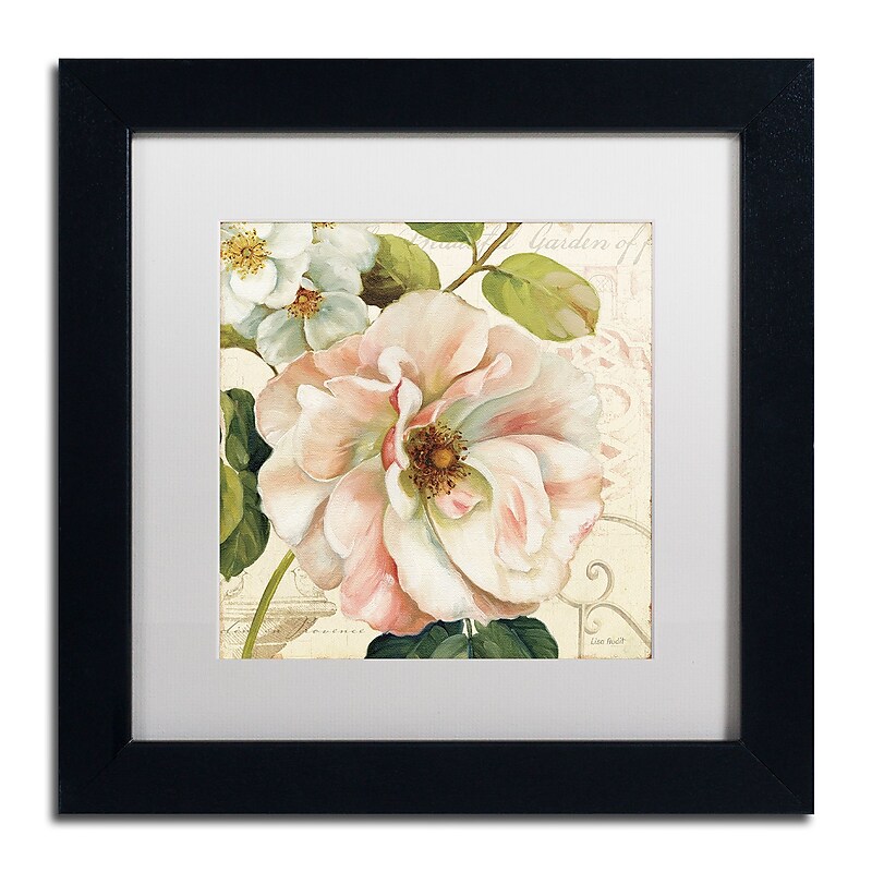 Trademark Fine Art Lisa Audit 'Les Jardin II' 11 x 11 Framed Art Print (WAP0202-B1111MF) image 1
