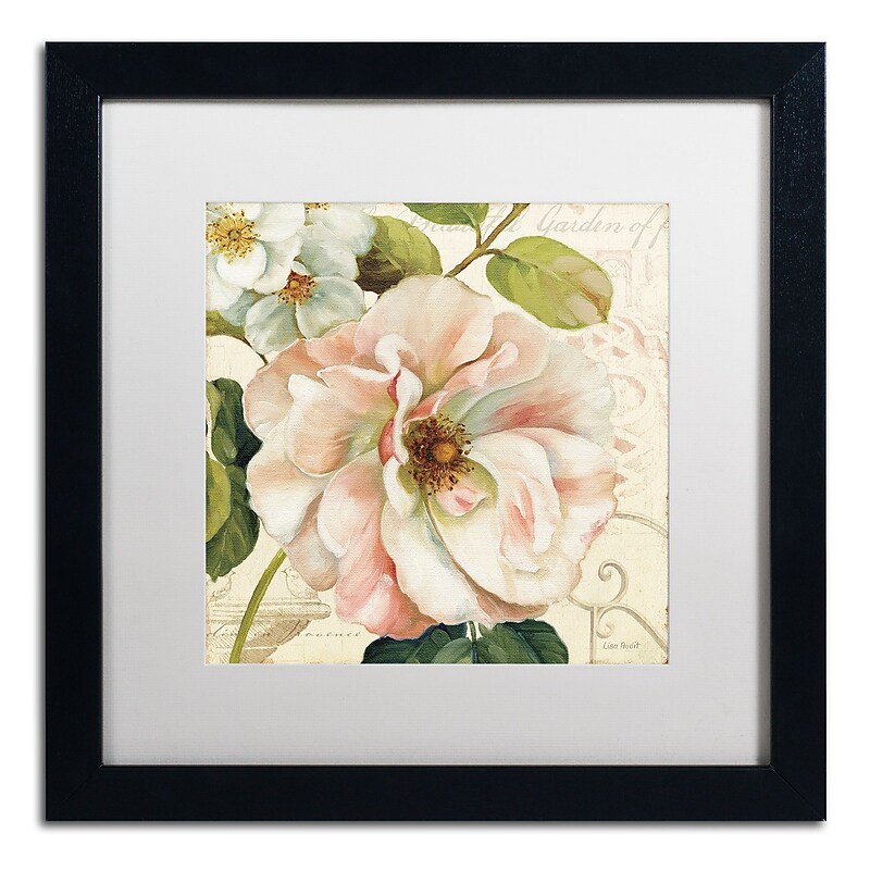 Trademark Fine Art Lisa Audit 'Les Jardin II' 16 x 16 Framed Art Print (WAP0202-B1616MF) image 1