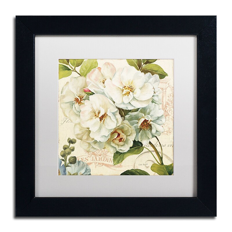 Trademark Fine Art Lisa Audit 'Les Jardin III' 11 x 11 Framed Art Print (WAP0203-B1111MF) image 1