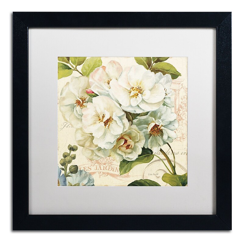 Trademark Fine Art Lisa Audit 'Les Jardin III' 16 x 16 Framed Art Print (WAP0203-B1616MF) image 1