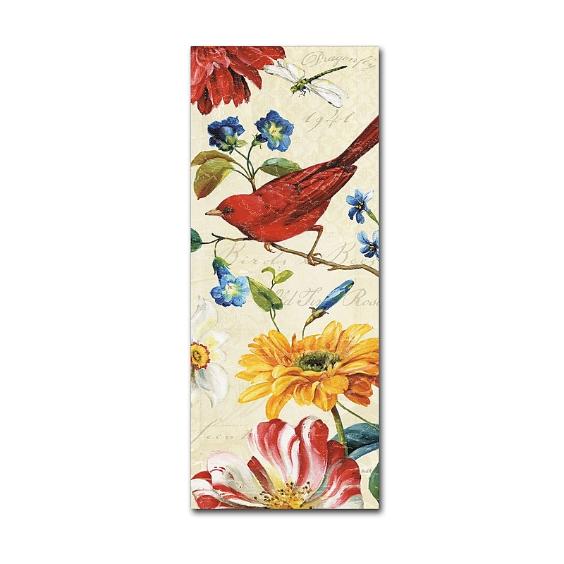 Trademark Fine Art Lisa Audit 'Rainbow Garden VII - Cream' 10 x 24 (WAP0207-C1024GG) image 1
