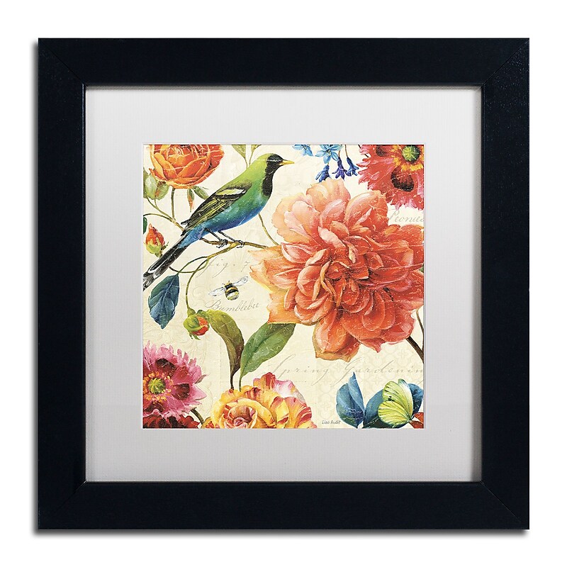 Trademark Fine Art Lisa Audit 'Rainbow Garden II - Cream' 11 x 11 (WAP0208-B1111MF) image 1