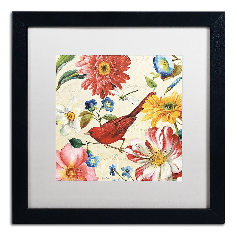 Trademark Fine Art Lisa Audit 'Rainbow Garden III - Cream' 16 x 16 (WAP0209-B1616MF) image 1