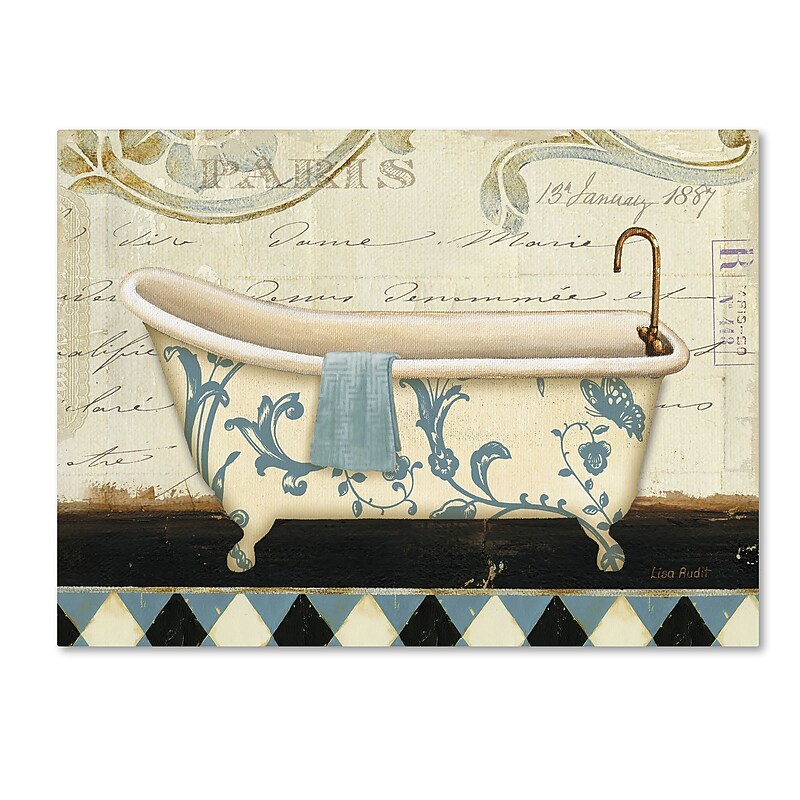 Trademark Fine Art Lisa Audit 'Marche de Fleurs Bath I' 14 x 19 (WAP0213-C1419GG) image 1