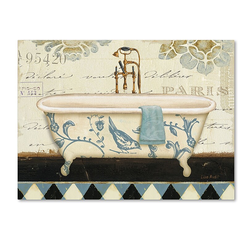 Trademark Fine Art Lisa Audit 'Marche de Fleurs Bath II' 18 x 24 (WAP0214-C1824GG) image 1