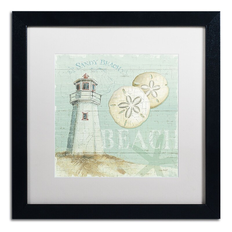 Trademark Fine Art Lisa Audit 'Beach House I' 16 x 16 (WAP0215-B1616MF) image 1