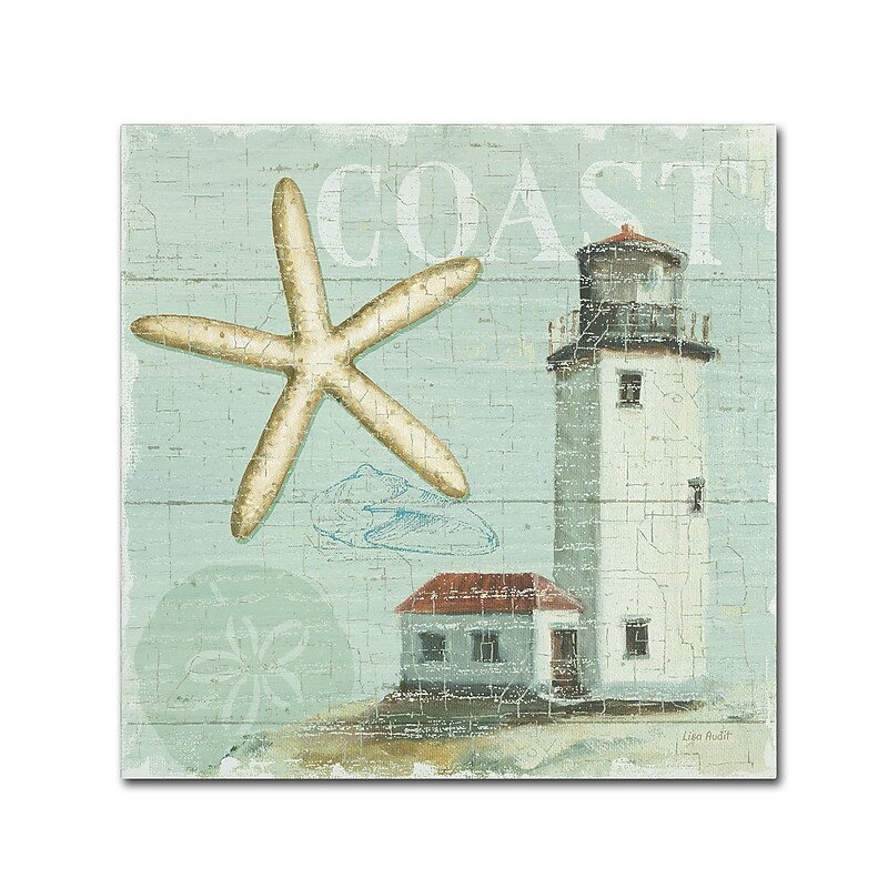 Trademark Fine Art Lisa Audit 'Beach House II' 35 x 35 (WAP0216-C3535GG) image 1
