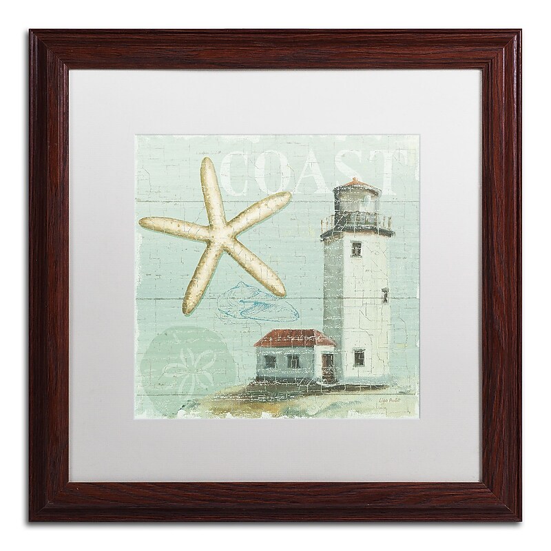 Trademark Fine Art Lisa Audit 'Beach House II' 16 x 16 (WAP0216-W1616MF) image 1