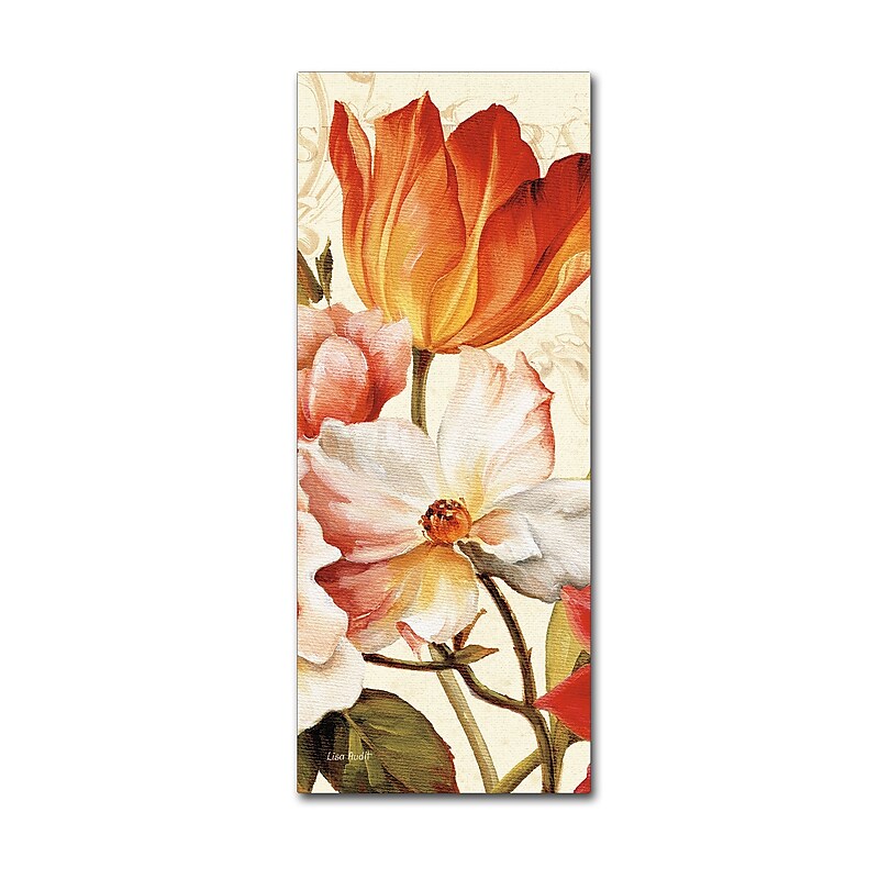 Trademark Fine Art Lisa Audit 'Poesie Florale Panel I' 20 x 47 (WAP0223-C2047GG) image 1