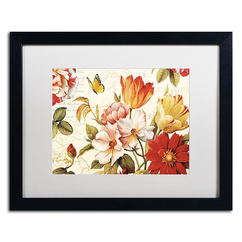 Trademark Fine Art Lisa Audit 'Poesie Florale III' 16 x 20 Framed Art Print (WAP0227-B1620MF) image 1