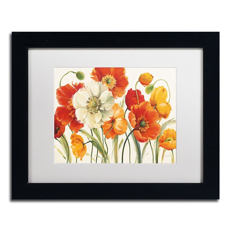 Trademark Fine Art Lisa Audit 'Poppies Melody I' 11 x 14 (WAP0229-B1114MF) image 1