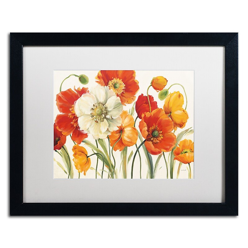 Trademark Fine Art Lisa Audit 'Poppies Melody I' 16 x 20 (WAP0229-B1620MF) image 1