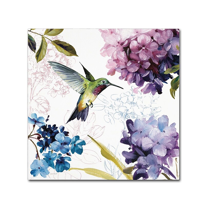 Trademark Fine Art Lisa Audit 'Spring Nectar Square II' 35 x 35 (WAP0236-C3535GG) image 1