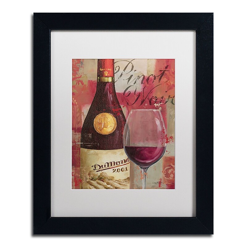 Trademark Fine Art Lisa Audit 'Vin Abstract I' 11 x 14 Framed Art Print (WAP0241-B1114MF) image 1