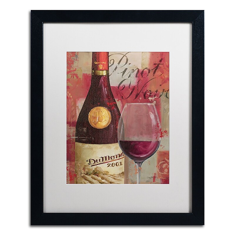 Trademark Fine Art Lisa Audit 'Vin Abstract I' 16 x 20 Framed Art Print (WAP0241-B1620MF) image 1