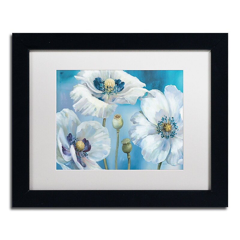 Trademark Fine Art Lisa Audit 'Blue Dance I' 11 x 14 Framed Art Print (WAP0247-B1114MF) image 1