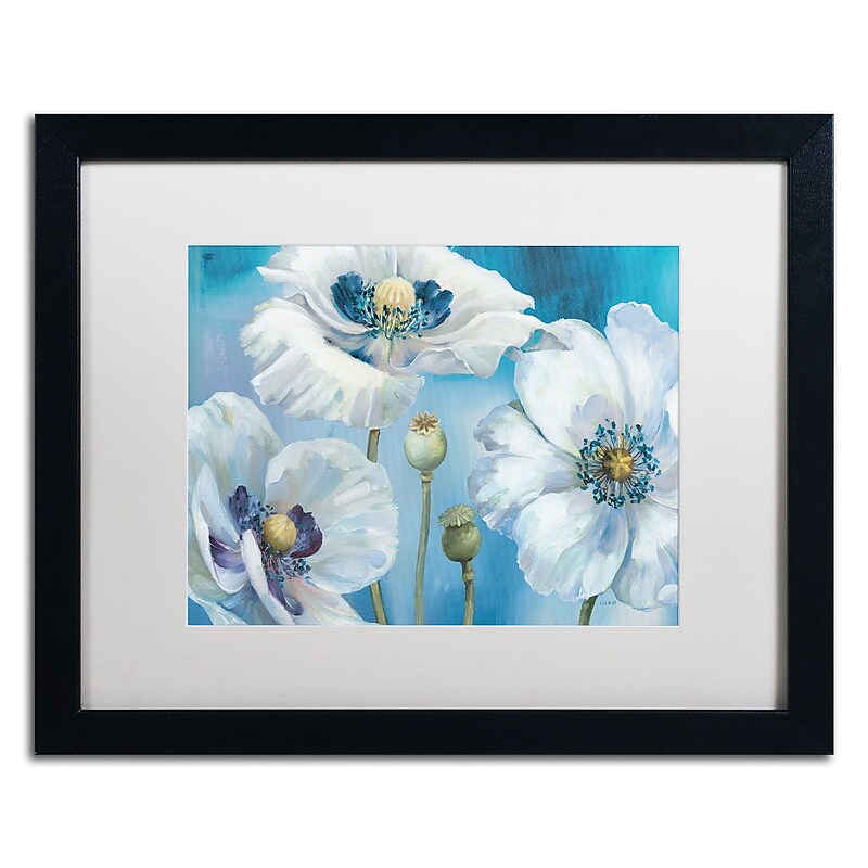 Trademark Fine Art Lisa Audit 'Blue Dance I' 16 x 20 Framed Art Print (WAP0247-B1620MF) image 1