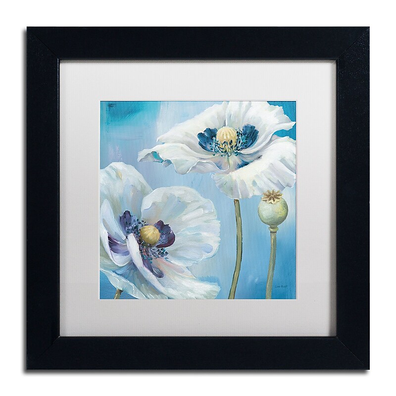 Trademark Fine Art Lisa Audit 'Blue Dance II' 11 x 11 Framed Art Print (WAP0248-B1111MF) image 1