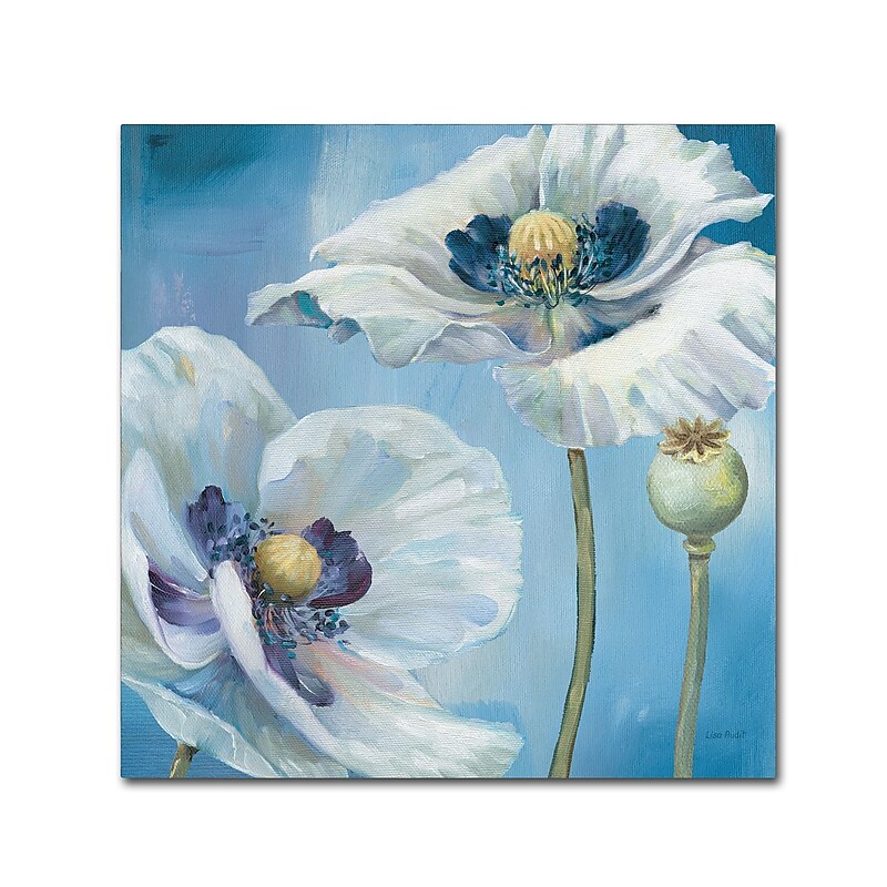 Trademark Fine Art Lisa Audit 'Blue Dance II' 35 x 35 (WAP0248-C3535GG) image 1