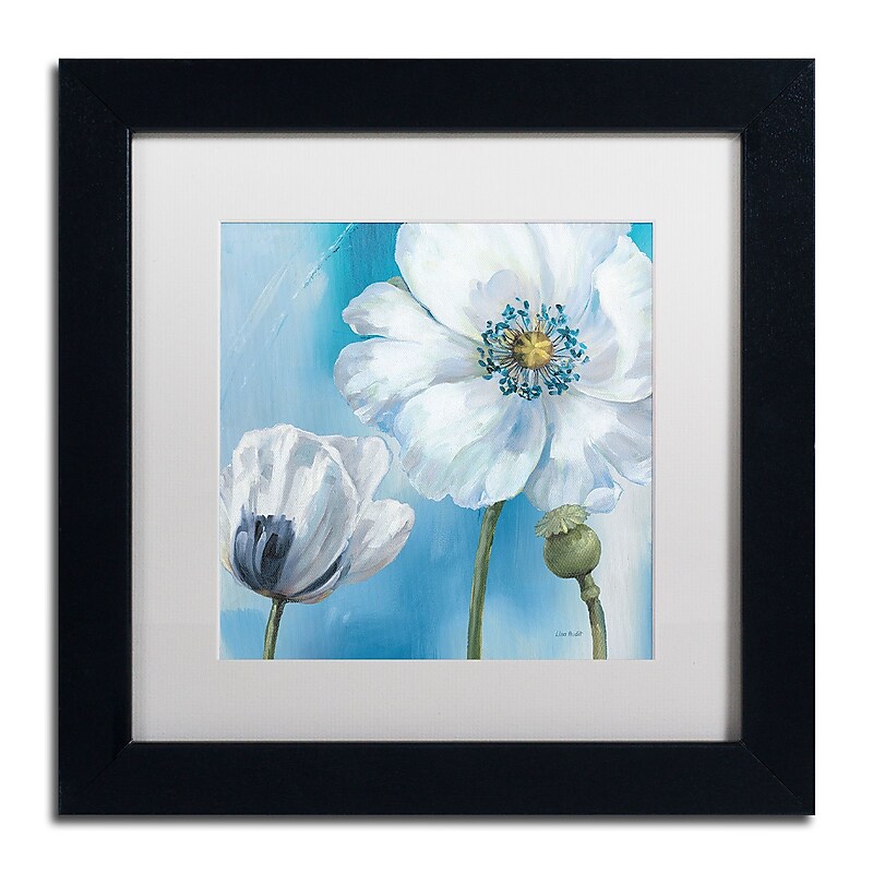 Trademark Fine Art Lisa Audit 'Blue Dance III' 11 x 11 Framed Art Print (WAP0249-B1111MF) image 1