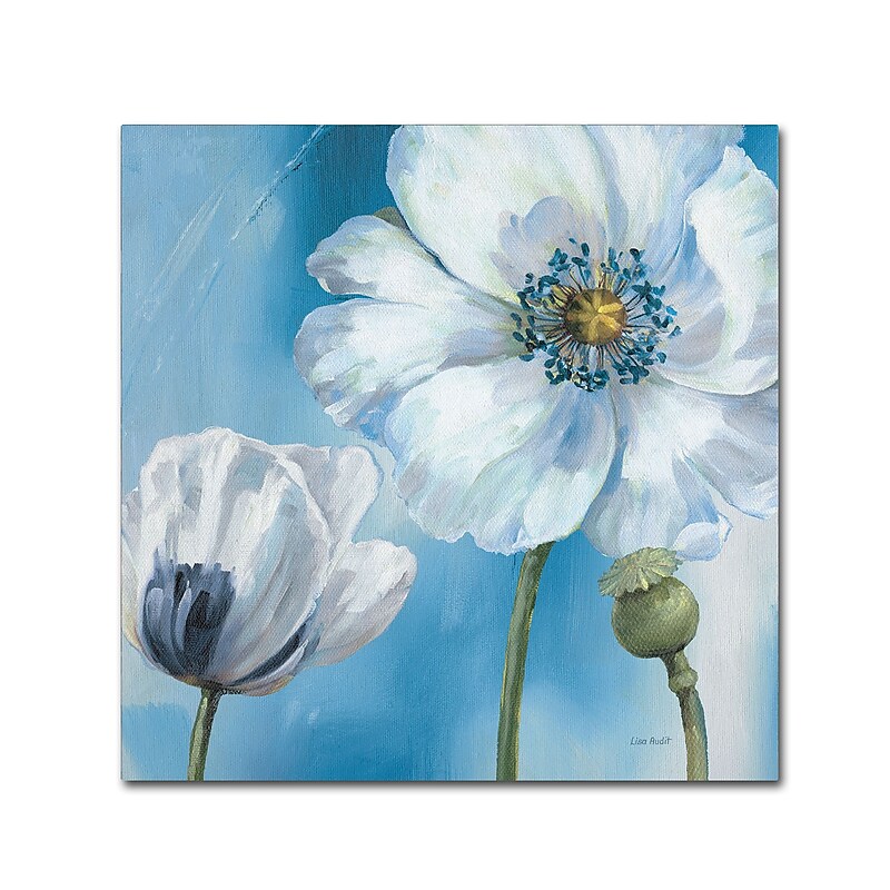 Trademark Fine Art Lisa Audit 'Blue Dance III' 35 x 35 (WAP0249-C3535GG) image 1