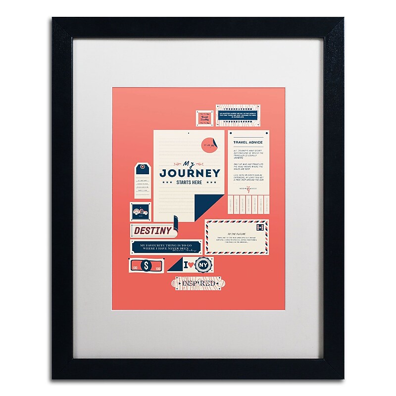 Trademark Fine Art Kavan & Co 'The Destination' 16 x 20 Framed Art Print (ALI0608-B1620MF) image 1