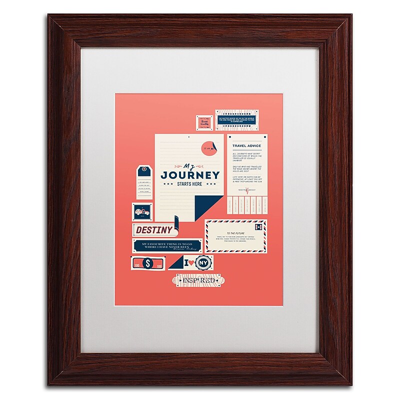 Trademark Fine Art Kavan & Co 'The Destination' 11 x 14 Framed Art Print (ALI0608-W1114MF) image 1