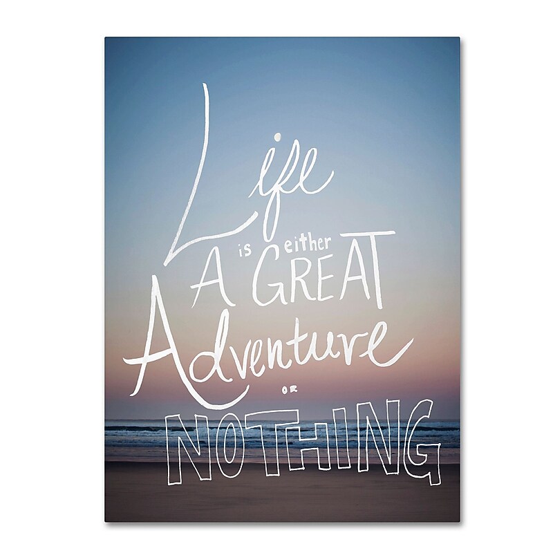 Trademark Fine Art Leah Flores 'Great Adventure' 24 x 32 (ALI0690-C2432GG) image 1