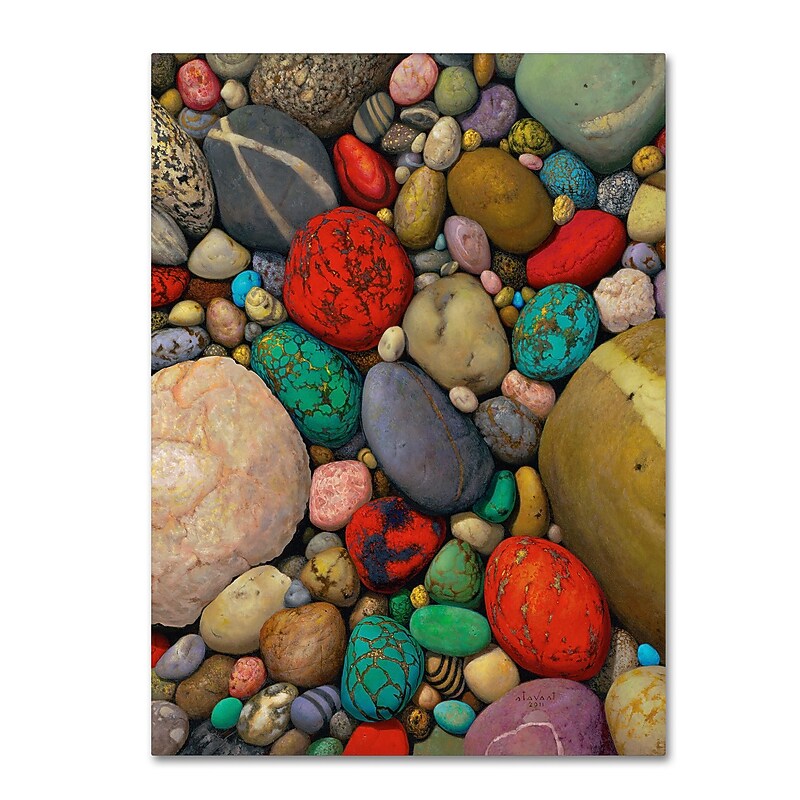Trademark Fine Art Stephen Stavast 'Shallows of Treasure Creek' 24 x 32 (ALI0745-C2432GG) image 1