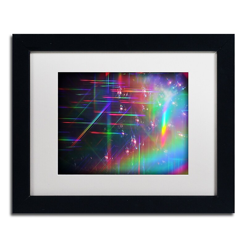 Trademark Fine Art Beata Czyzowska Young 'Rainbow Logistics IV' 11 x 14 Framed Art Print (BC0214-B1114MF) image 1