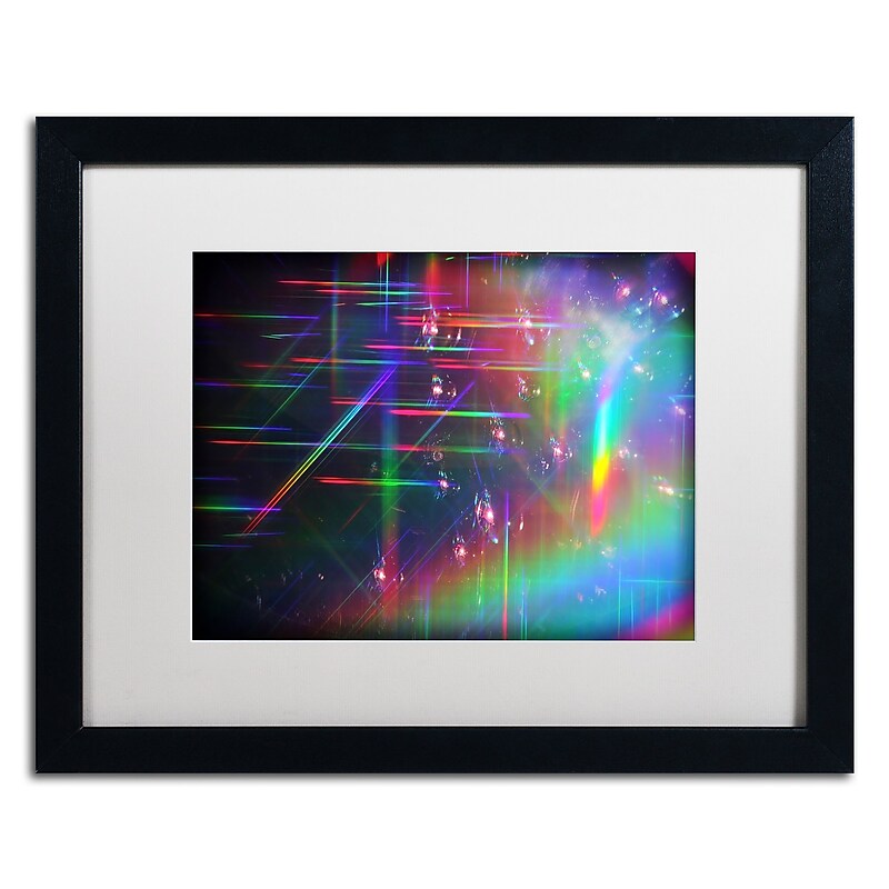 Trademark Fine Art Beata Czyzowska Young 'Rainbow Logistics IV' 16 x 20 Framed Art Print (BC0214-B1620MF) image 1