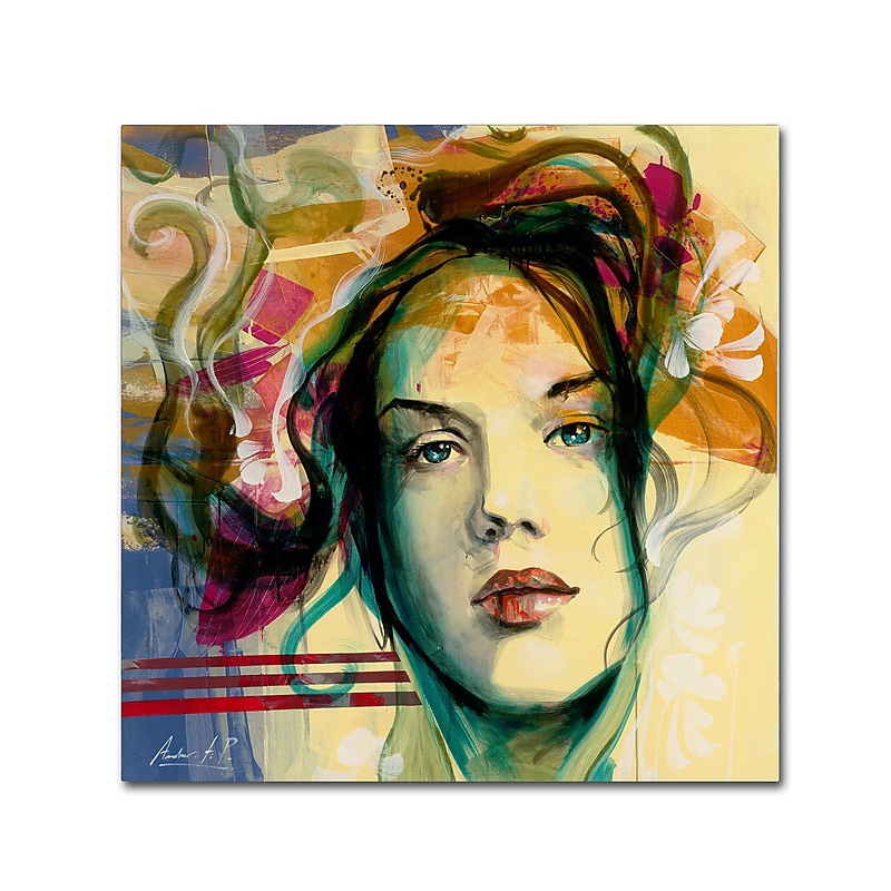 Trademark Fine Art Andrea 'Blanca Mujer' 24 x 24 (MA0600-C2424GG) image 1