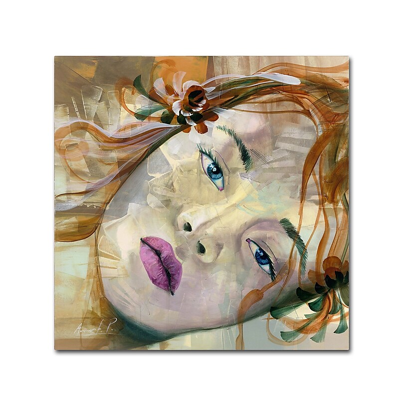 Trademark Fine Art Andrea 'Pale Blue Eyes' 24 x 24 (MA0608-C2424GG) image 1